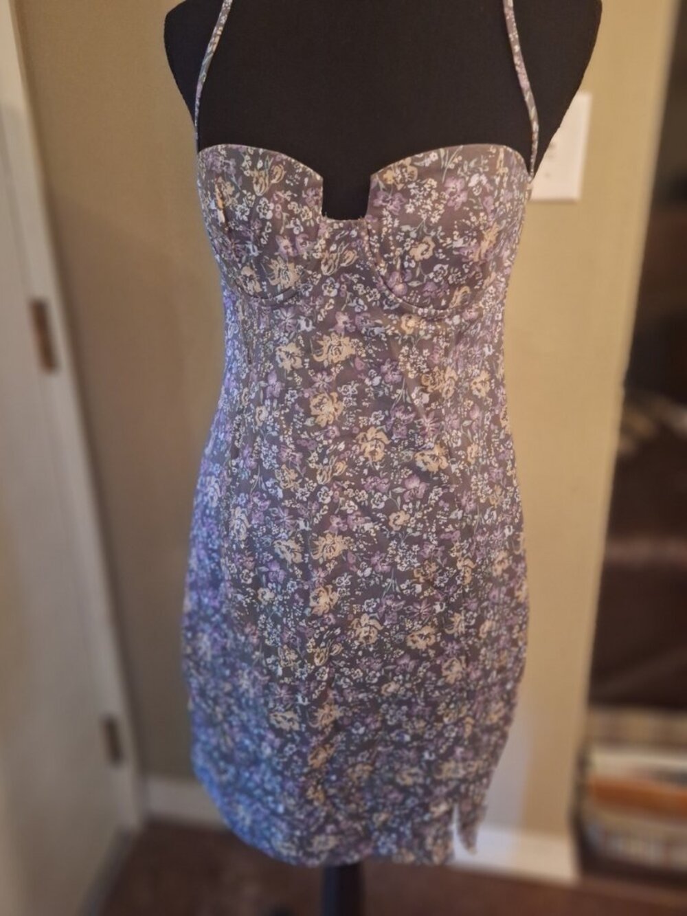 Bustier Neckline Mini Dress